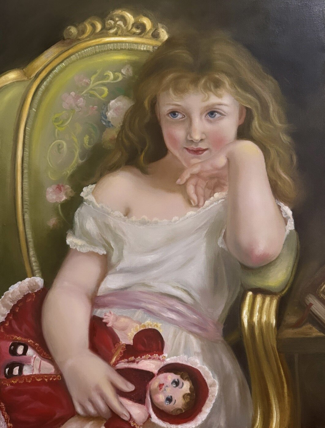 Young Girl Holding a Doll